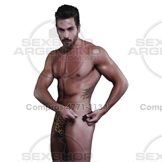 Sunga licra desmontable con abrojo